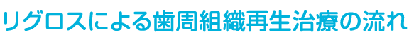 リグロスによる歯周組織再生治療の流れ